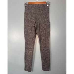 Aerie Women's Leggings Charcoal Heather Grey Size Medium Pockets Athleisure